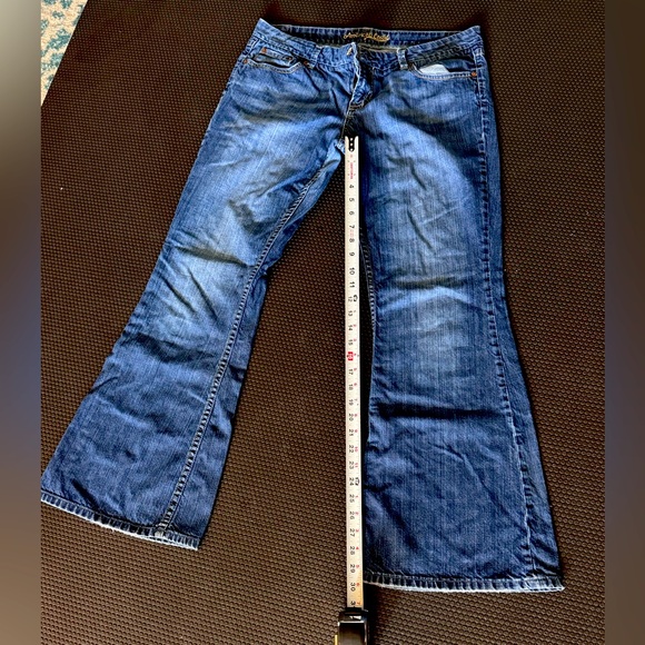 American Eagle Outfitters Blue Flare Jeans - Picture 7 of 9